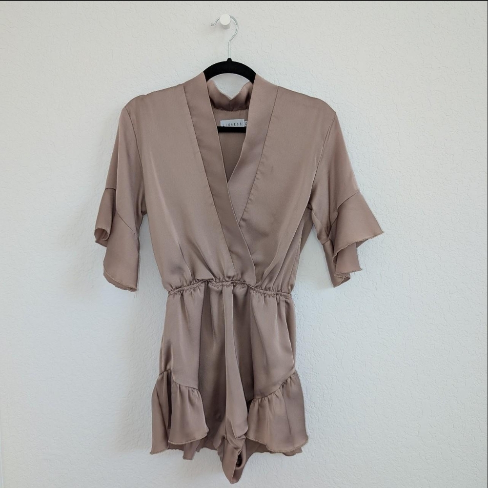 Lioness Champagne Satin Blazer